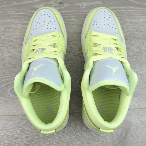 Air Jordan 1 Low Women's Size 9 Platinum White Citron Lemonade NEW - Picture 9 of 16